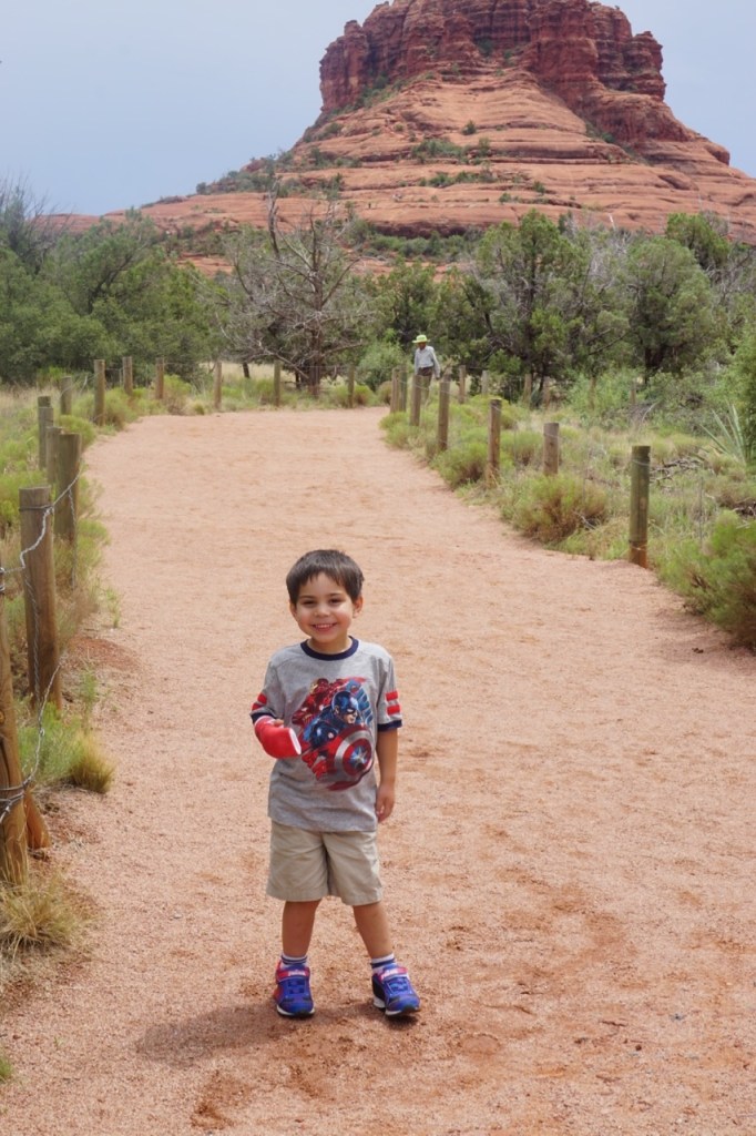Your child's arm is in a cast? That shouldn't stop them from enjoying the scenery.