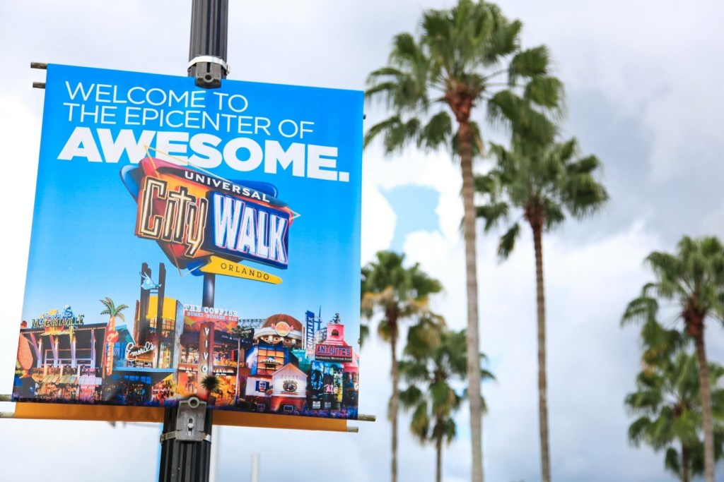 Universal CityWalk is a happening place, day or night. Photo by Melinda Johnson at Melinda Jae Photography, https://melindajae.com