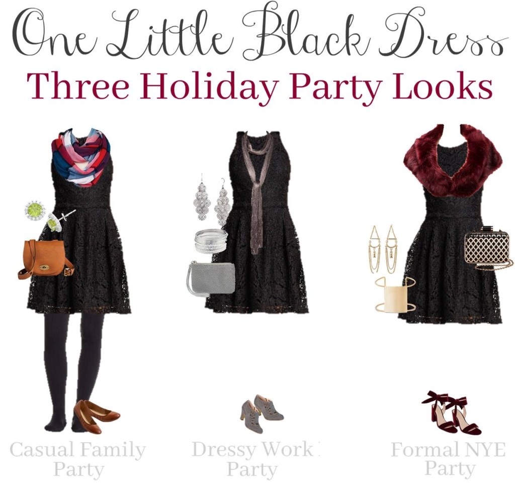 One Little Black Dress:  Three Holiday Party Looks
