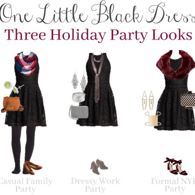 One Little Black Dress: Three Holiday Party Looks!