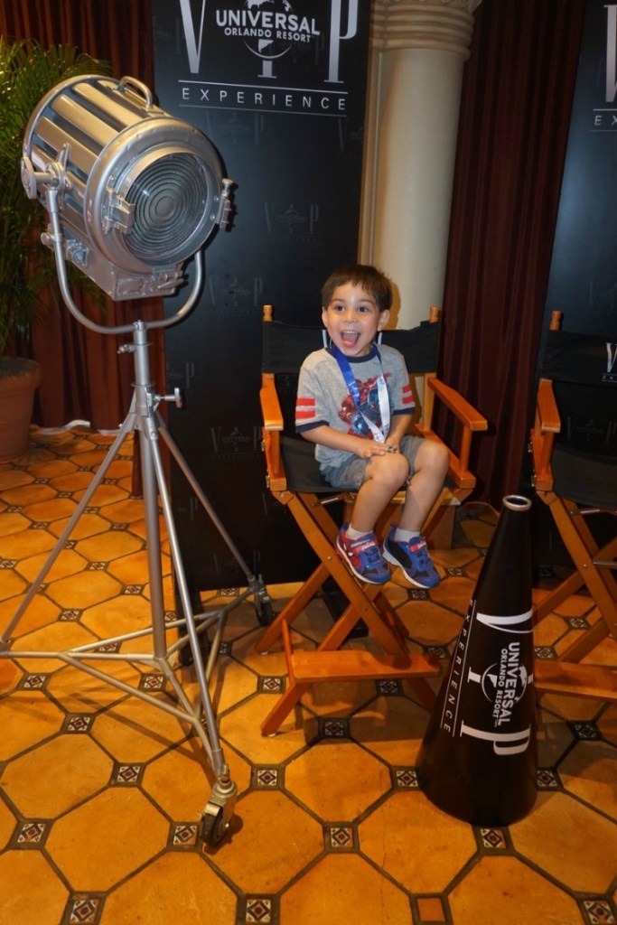 The look on my son's face pretty much sums up my feelings about the Universal Studios Orlando VIP tour.