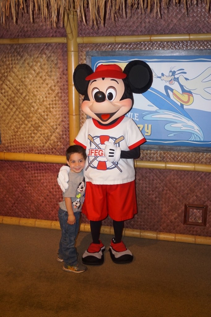 Mickey was the number one reason we chose Surf's Up Breakfast with Mickey & Friends as our first character breakfast at Disneyland.