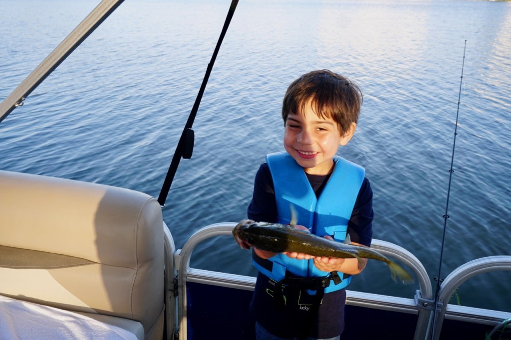 The first fish that my son has ever caught! 