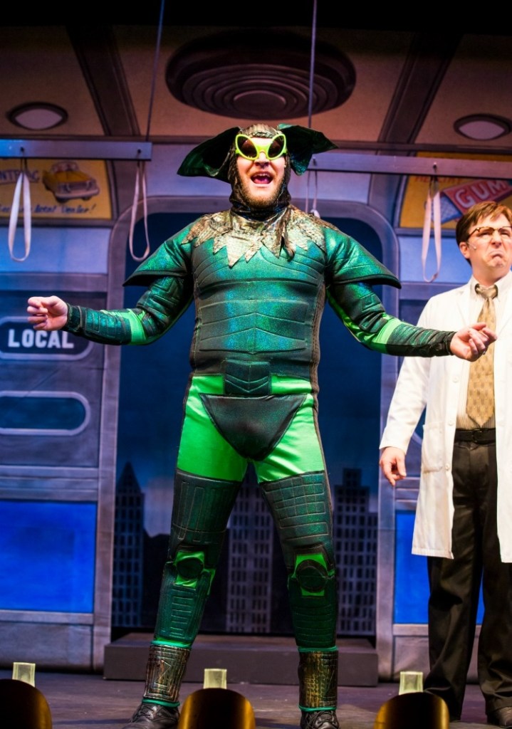 The Green Gremlin really does look like a gremlin! Photo provided by The Gaslight Theatre.