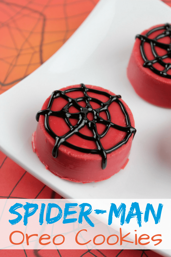 If you're looking for fun Spider-Man food ideas, here's a recipe for amazing Spider-Man Oreo cookies. It's fun for any occasion, whether it's for a superhero party, or for halloween treats.