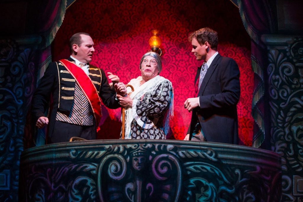 One of the many hilarious scenes from the Phantom of the Opera, Gaslight Theatre style.