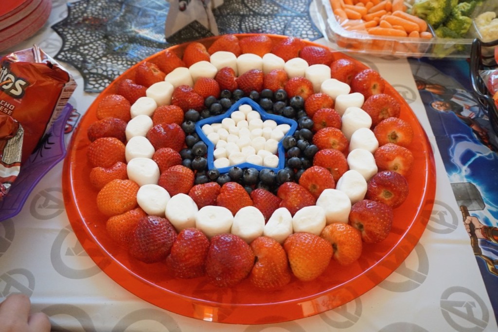 I found this idea on Pinterest, and recreated it for my son's birthday party. It was a huge hit!