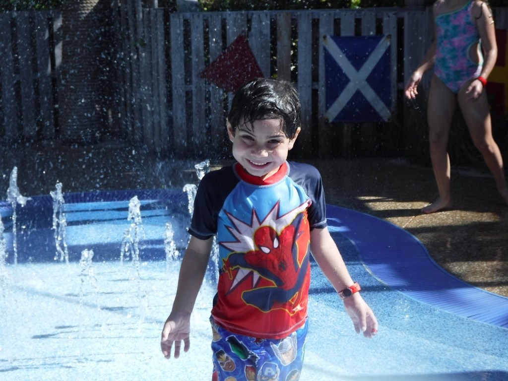 My son enjoys Spring-a-Leak at Castaway Cay, which is similar to a splash pad.