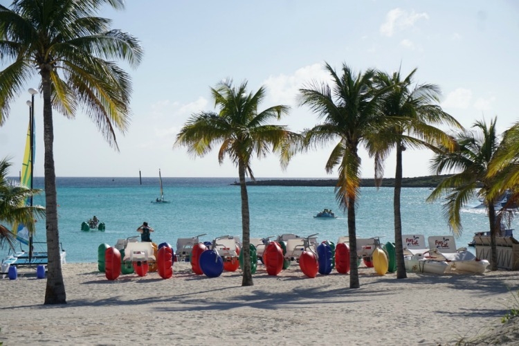 Castaway Cay, Disney's Private Island, has something for all ages to enjoy, whether it's water sports or just lounging by the beach or riding a bike.