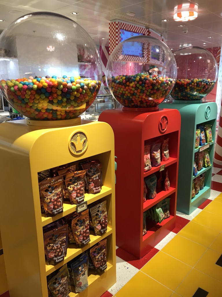You will literally feel like a kid in a candy store at Vanellope’s Sweets and Treats.