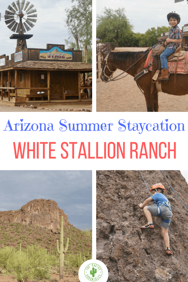 Looking for staycation ideas? From special rates, horseback riding, entertainment, rock climbing, and other fun activities, here are 7 reasons for a summer staycation in Arizona at White Stallion Ranch! #sponsored #Arizona #VisitArizona #DudeRanch #FamilyTravel #TravelWithKids #FamilyVacation