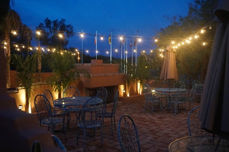 The White Stallion Ranch is beautiful both during the daytime, and the evenings.