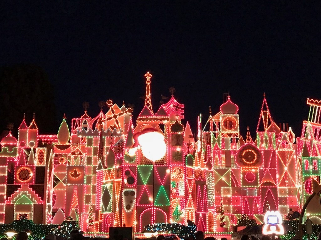Some of the rides, like It's a Small World, transform at Disneyland during the holidays!