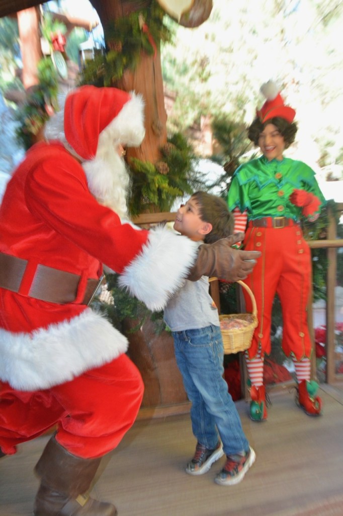 One of the best reasons to visit Disneyland during the holidays? A meet-n-greet with Santa!