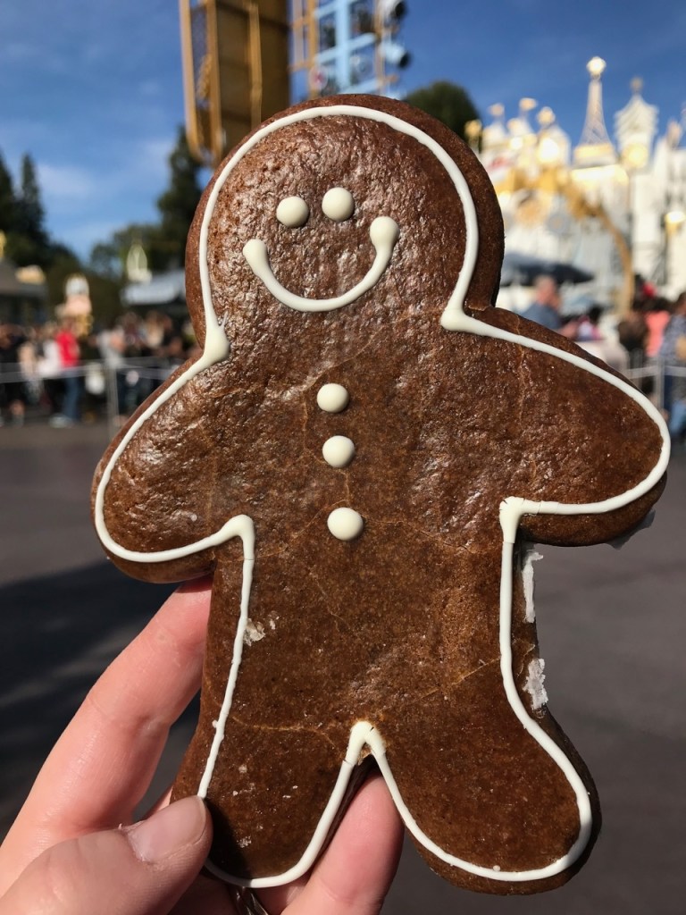 The Holiday Guided Tour at Disneyland includes special treats, like a gingerbread man. 