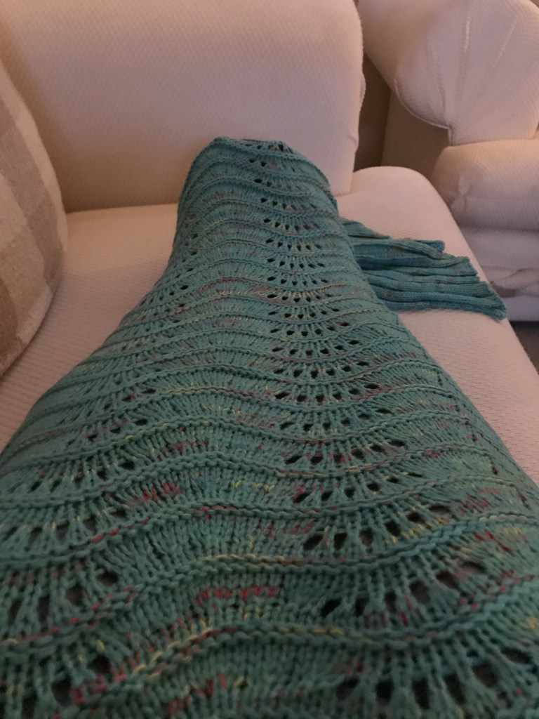 I love snuggling up in a comfy blanket during movie night in home. Or in this case, a mermaid tail :)