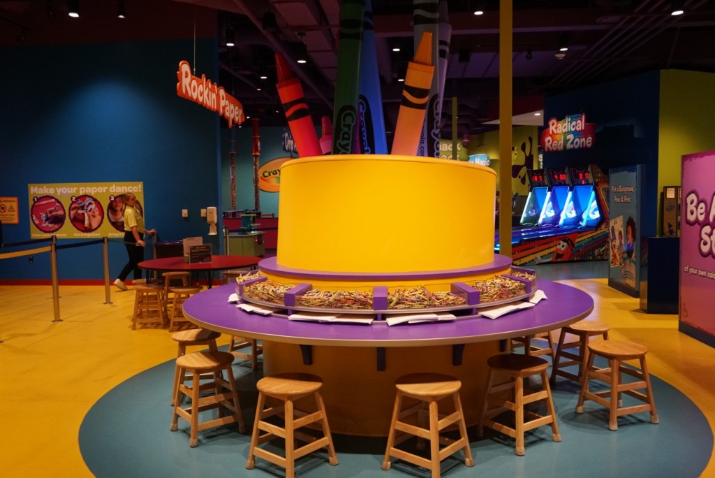 We arrived at the Arizona Crayola Experience as soon as it opened for the day.