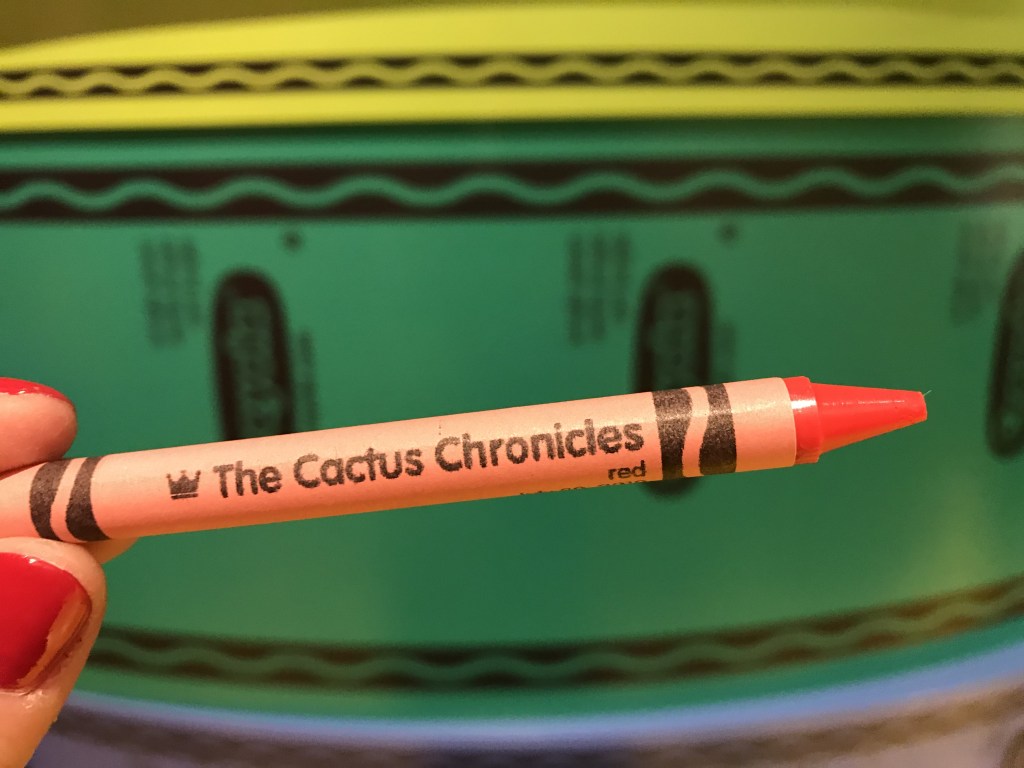 I even got in the fun, personalizing my own crayon :)