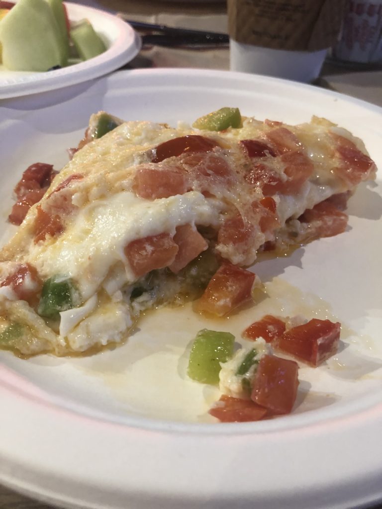 i can never resist an omelet station!
