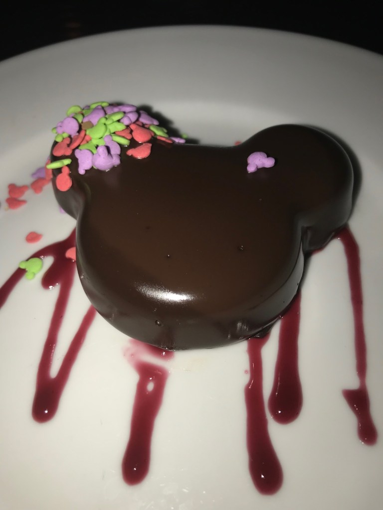 We were surprised with dessert for our wedding anniversary!