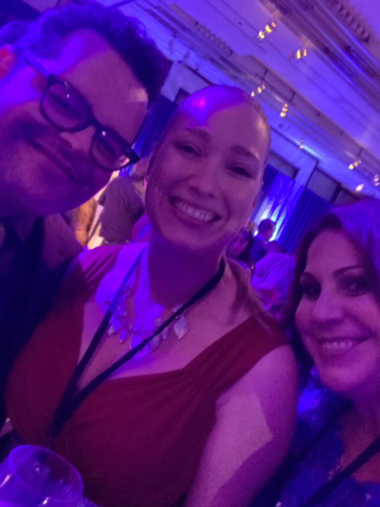 My friend Rachel (www.prettyinbabyfood) and I were able to get a photo taken with Josh Gad, the voice of Olaf in Frozen.