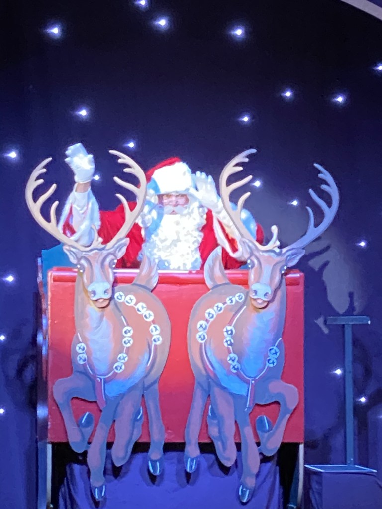Santa (David Orley) with his reindeer!