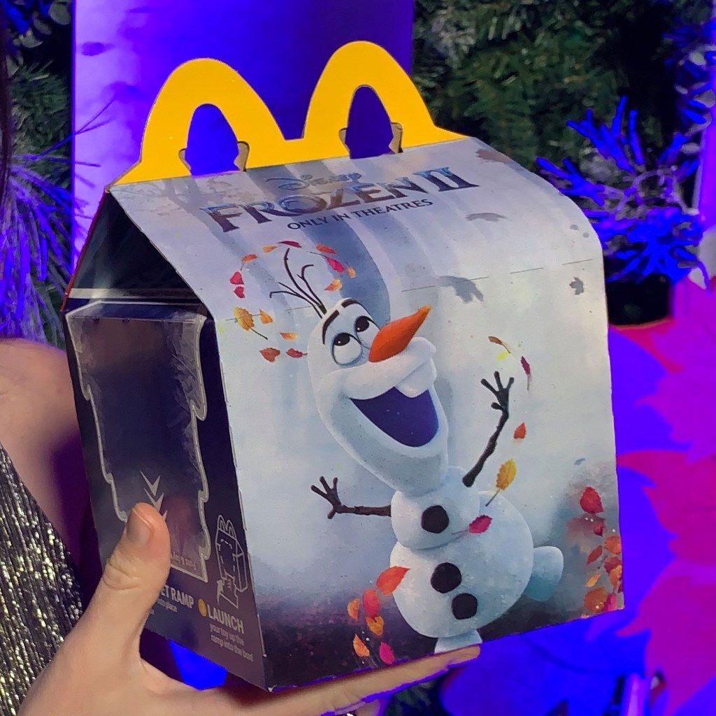 There were even Happy Meals at the Frozen 2 After Party! Photo by my friend Monica at Popcorner Reviews, https://popcornerreviews.com/.