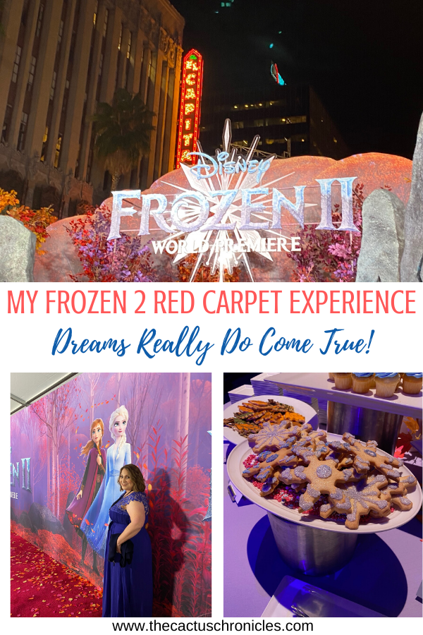 Want to know what it's like to walk a red carpet, attend a movie premiere and the after party? I had the opportunity to attend the Frozen 2 World Premiere and I've got all the inside details from my Frozen 2 Red Carpet Experience, including the type of food that was served, the activities available, the photo opportunities, and the decorations. It turns out that dreams really do come true!