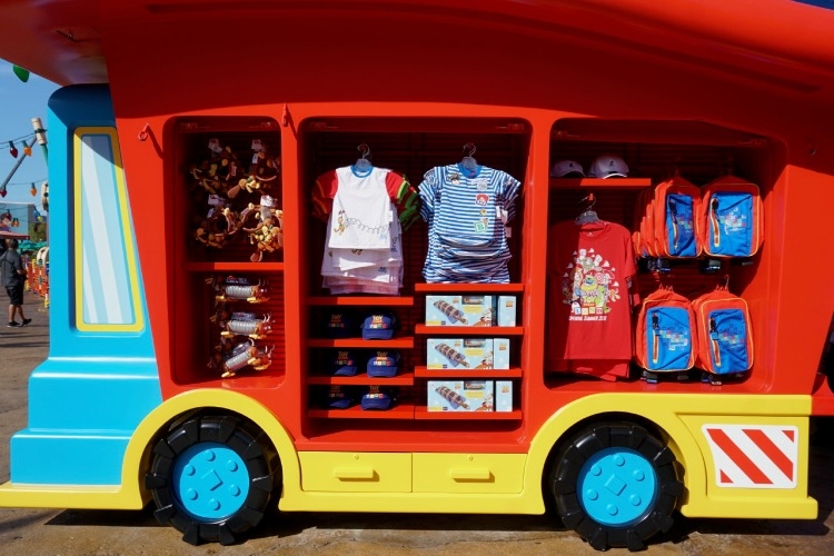 There are two outdoor carts in Toy Story Land where Toy Story merchandise can be purchased. 