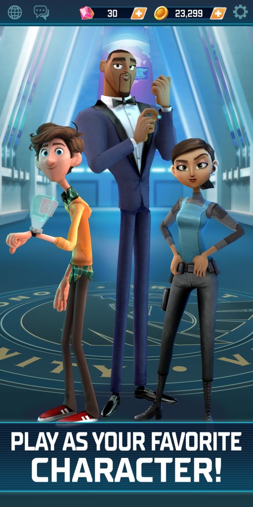 Players can choose between 3 characters.