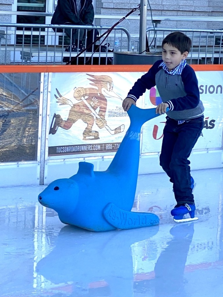 Our local ice skating rink is now closed until the end of the year, but other options include roller skating and bowling.