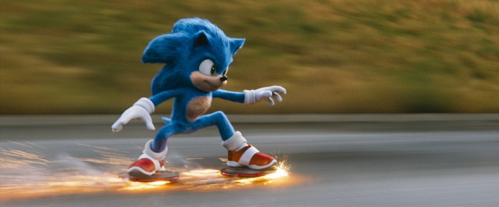 Sonic is lightening fast.