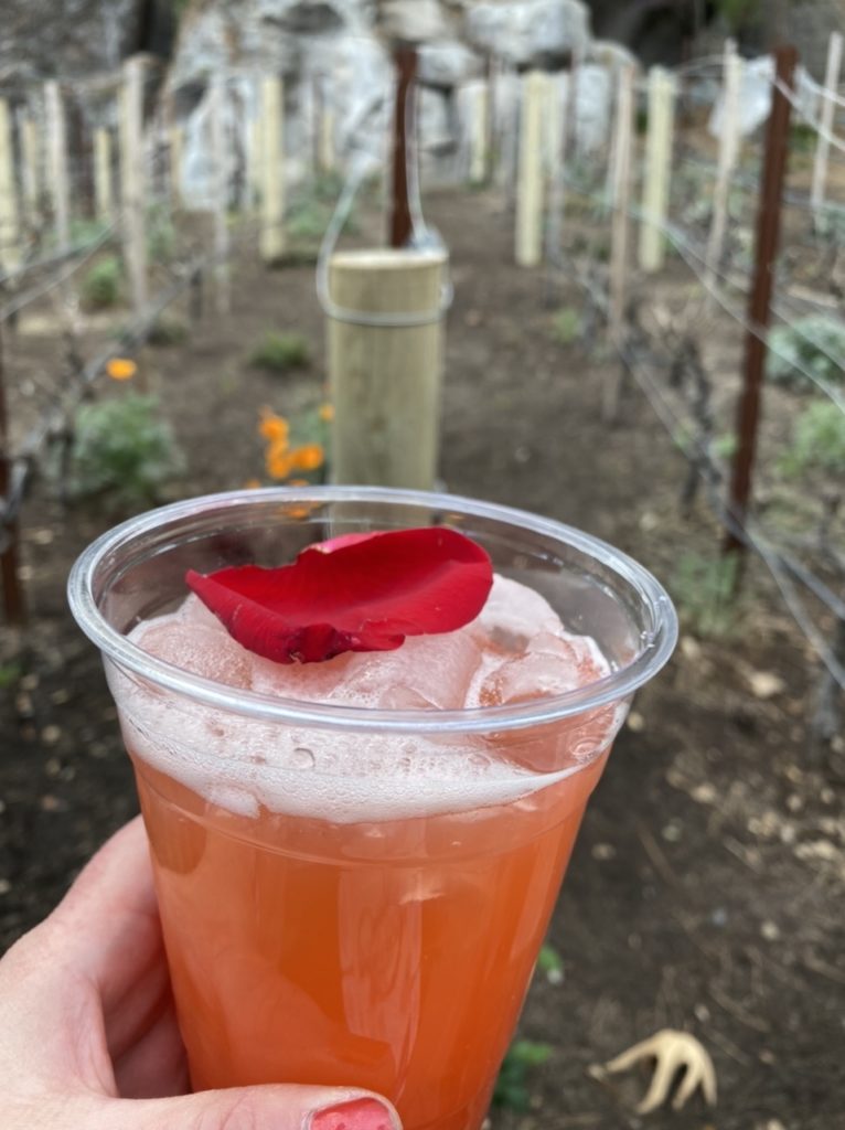 There are several non-alcoholic drinks available at the Food & Wine Festival like the Strawberry-Rose Lemonade.
