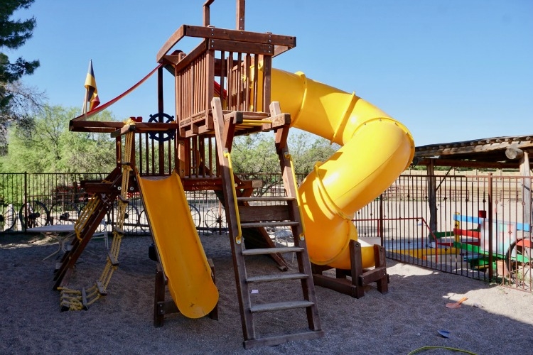 Tanque Verde Ranch even has a playground with slides! 