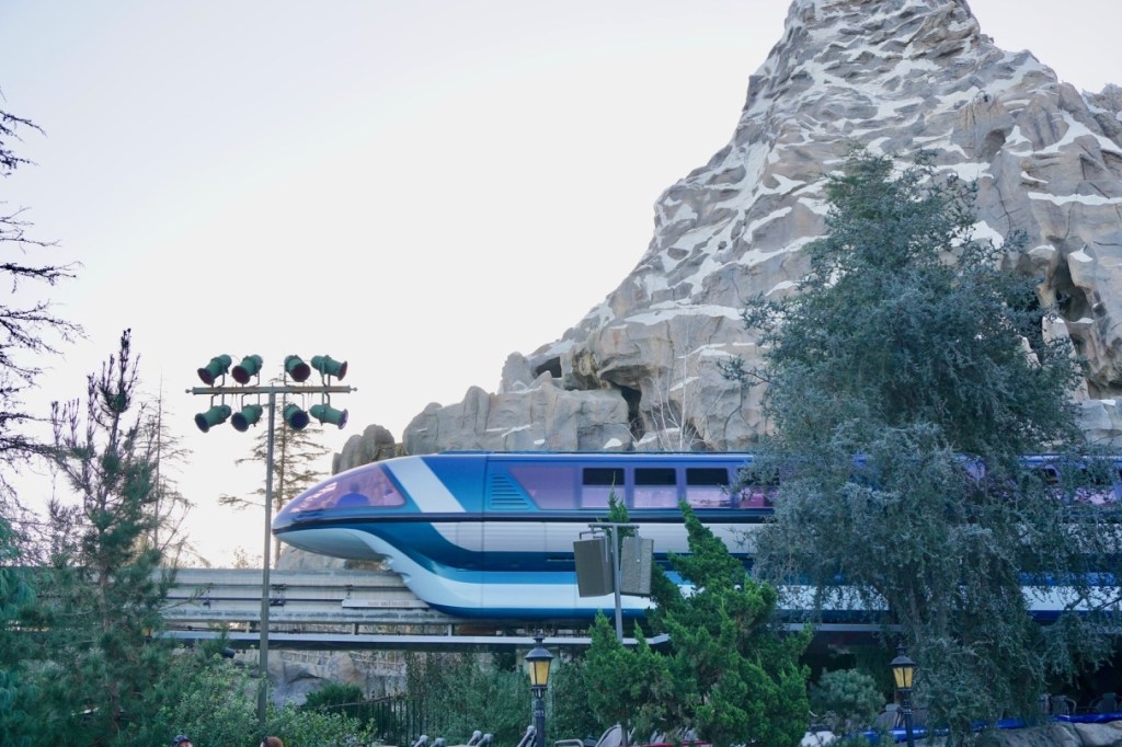 The monorail isn't the most reliable mode of transportation at Disneyland.