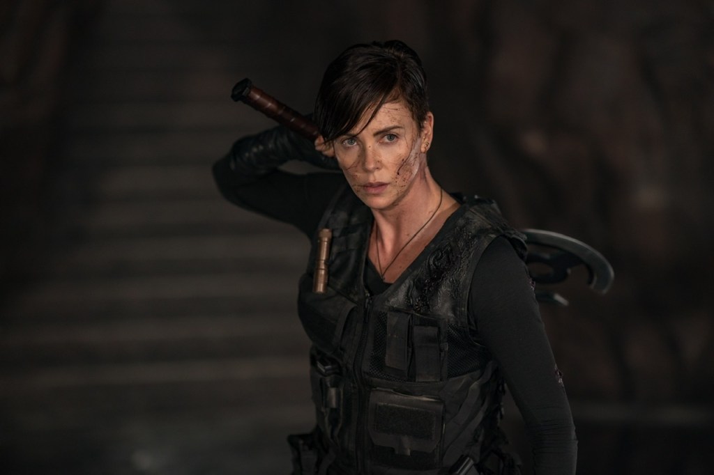 Charlize Theron stars as Andy in the new action film on Netflix called The Old Guard.