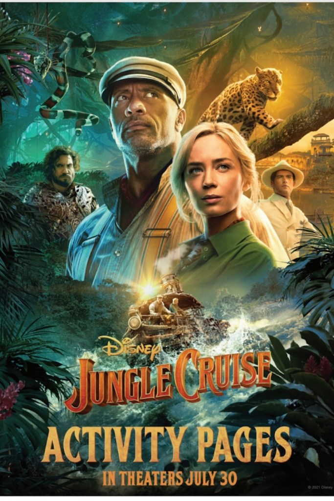 To celebrate the release of Disney's Jungle Cruise, I’m sharing free Jungle Cruise activity sheets that you can print out at home.  Not only do the activity sheets include coloring pages, but it also includes a page where you and/or your family can match the jungle animals to their tracks.