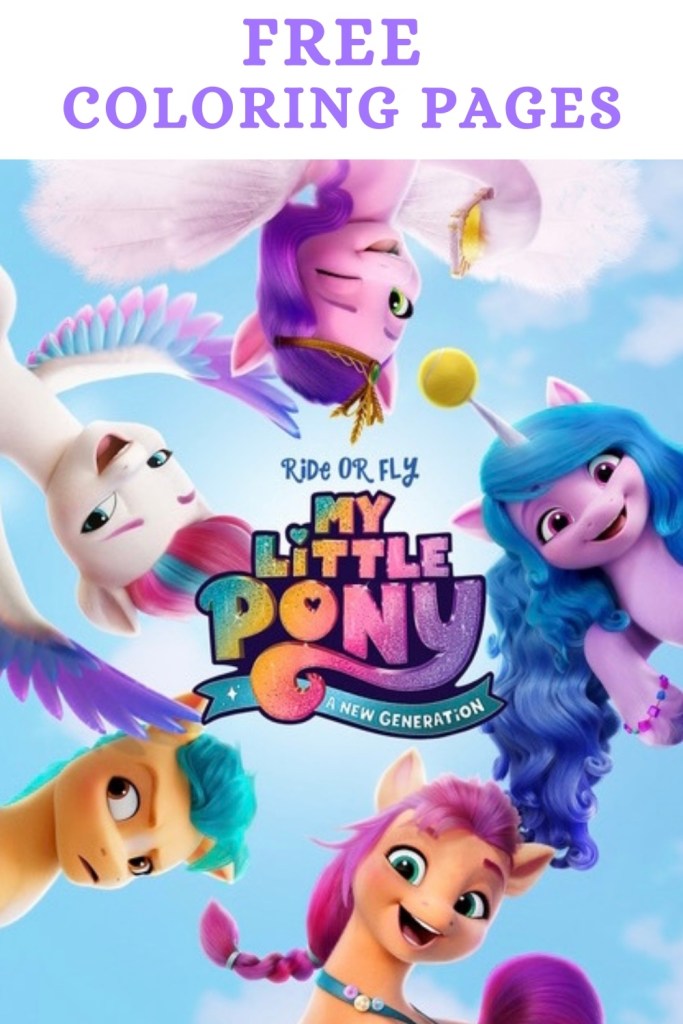 To celebrate My Little Pony: A New Generation's release to Netflix, I’m sharing several My Little Pony coloring pages that you can print out at home!  