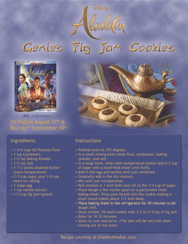The recipe for Genie's Fig Jam Cookies